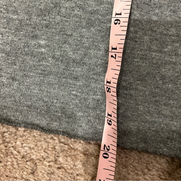 Aviator Nation Heather Grey Rainbow 5 Stripe Cropped Crewneck - Picture 7 of 7